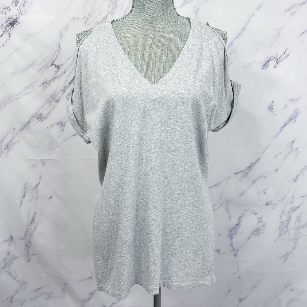 ALLSAINTS | Cora V Tee Cold Shoulder T-Shirt | XS/S